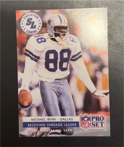 1992 Pro Set #10 Michael Irvin — front