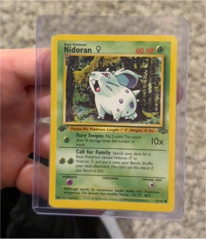 1999 Pokémon Jungle #57 Nidoran Female — front