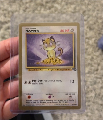 1999 Pokémon Jungle #56 Meowth — front