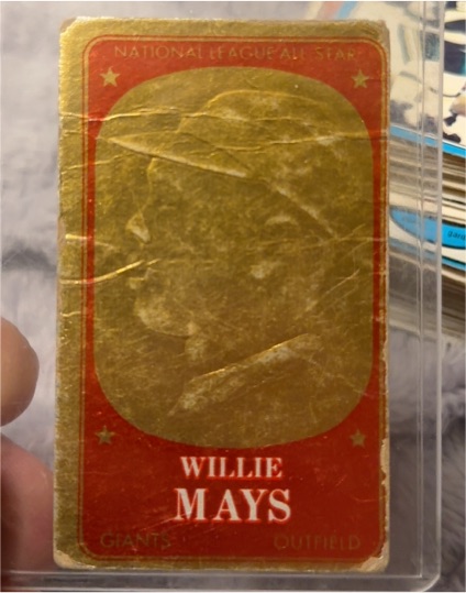 1965 Topps Embossed #27 Willie Mays — front