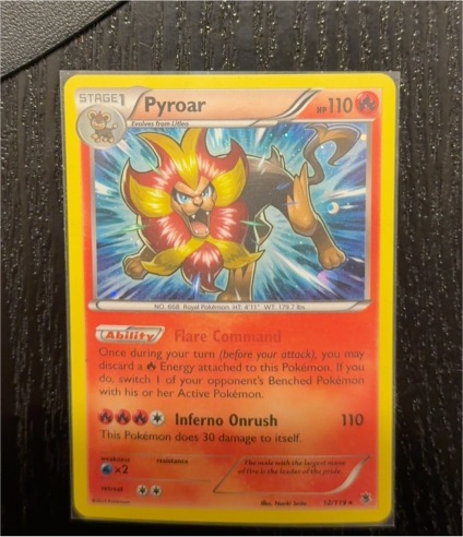 2014 Pokémon XY Phantom Forces #12 Pyroar — front