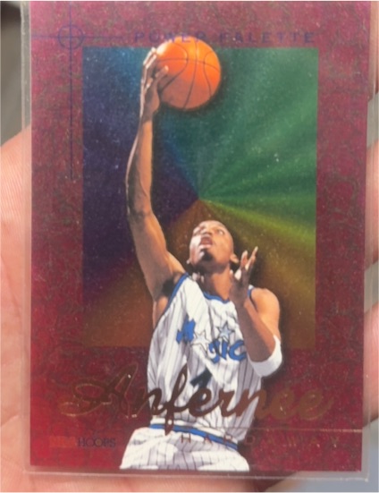1995 Hoops Power Palette #7 Anfernee Hardaway — front