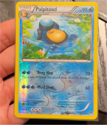 2016 Pokémon XY BREAKpoint #34 Palpitoad — front