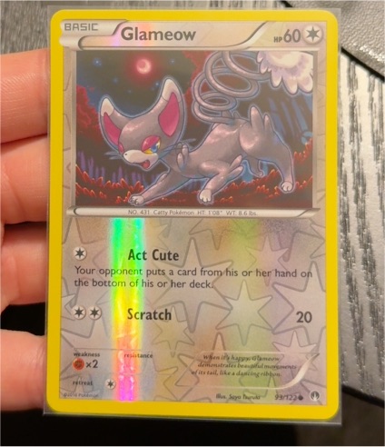 2016 Pokémon XY BREAKpoint #93 Glameow — front