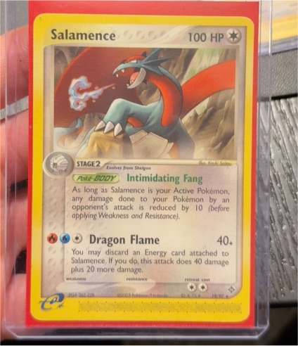 2003 Pokemon EX Dragon #19 Salamence — front