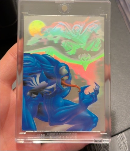 1995 Flair Marvel Annual Holoblast #6 Venom vs Demogoblin — front