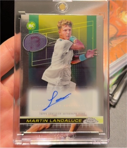 2024 Topps Chrome Tennis #TCA-MLE Martin Landaluce — front