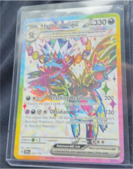 2022 Pokémon TCG SV08: Surging Sparks #223 Hydreigon EX — front