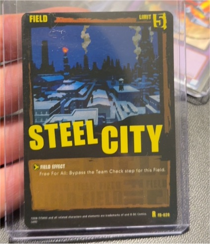 2005 Teen Titans CCG City Streets #R 10-020 Steel City — front