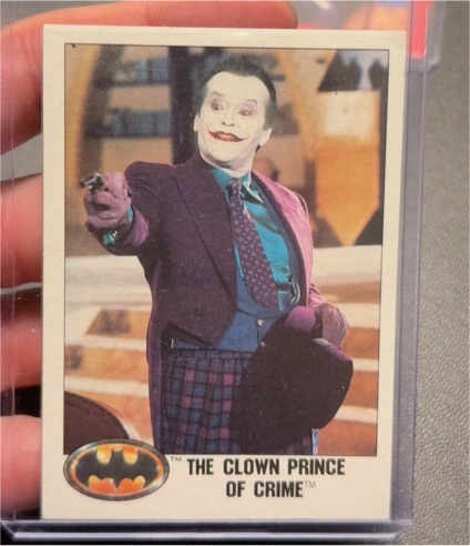 1989 Topps Batman #4 The Clown Prince of Crime Joker (Jack Nicholson) — front