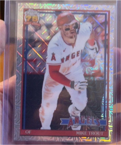 2026 Topps Series 1 Silver Pack Mojo #91C-42 Mike Trout — front