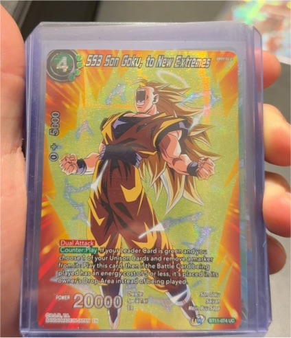 2020 Dragon Ball Super Card Game #BT11-074 SS3 Son Goku, to New Extremes — front