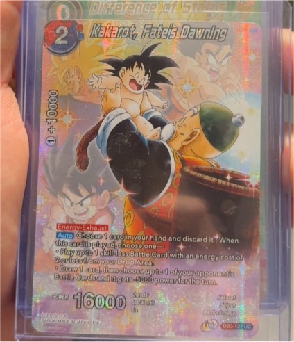 2020 Dragon Ball Super Card Game DB3-127 Kakarot, Fate's Dawning — front