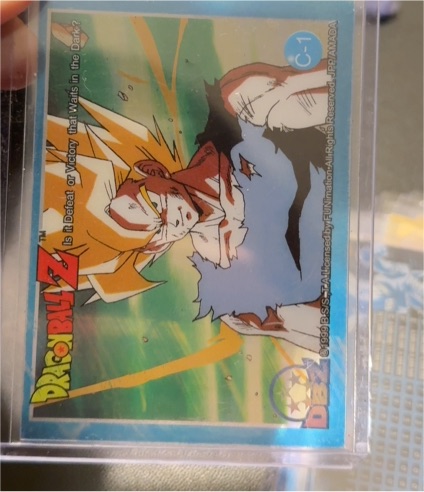 1999 Dragonball Z Clear Card C-1 Super Saiyan Goku JPP/AMADA Artbox Series 3 — front