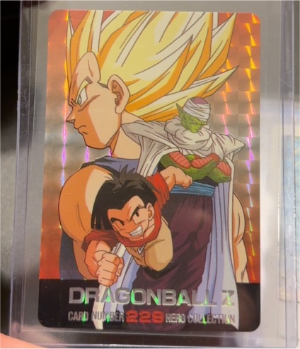 2001 Dragon Ball Z Hero Collection #229 Vegeta, Piccolo & Krillin Prism — front