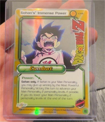 2000 Score Dragon Ball Z CA16 Gohan's Immense Power — front