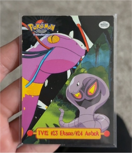 1999 Topps TV Animation Edition TV12 #23 Ekans / #24 Arbok — front