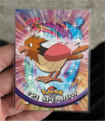 1999 Topps Pokemon TV Animation Edition #21 Spearow — front