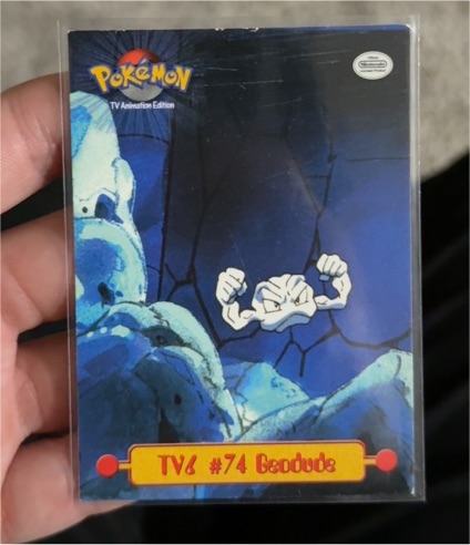 1999 Topps Pokémon TV Animation Edition TV6 #74 Geodude — front