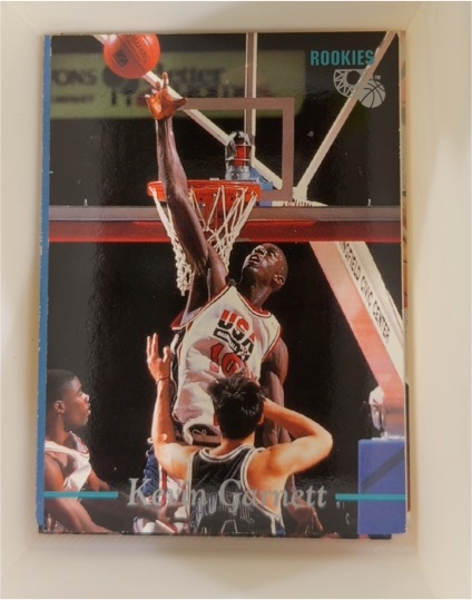 1995 Classic Rookies #5 Kevin Garnett — front