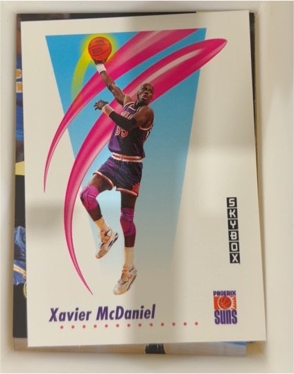1991-92 SkyBox #229 Xavier McDaniel Phoenix Suns — front