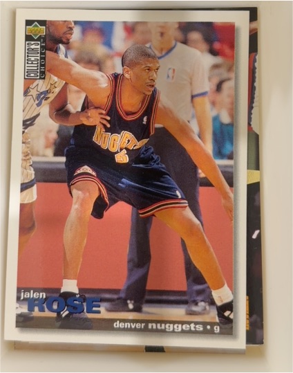 1995-96 Upper Deck Collector's Choice #268 Jalen Rose — front