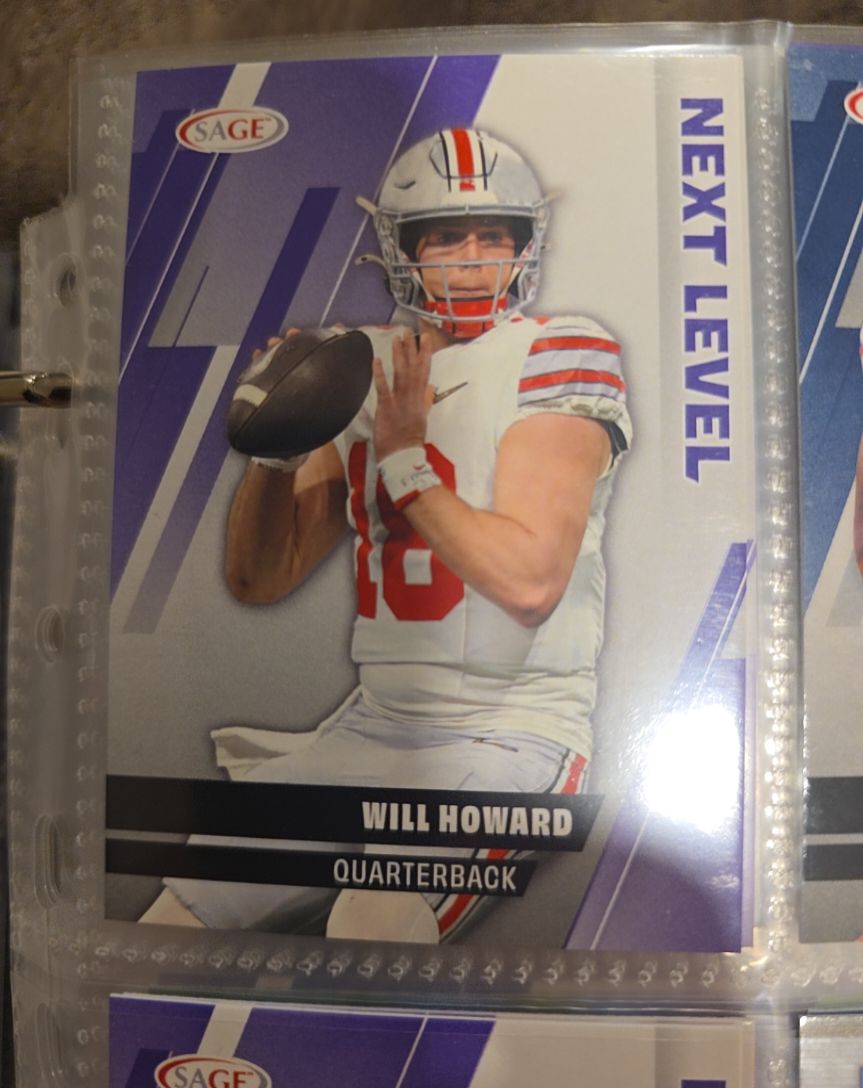 2025 SAGE Next Level #105 Will Howard — front