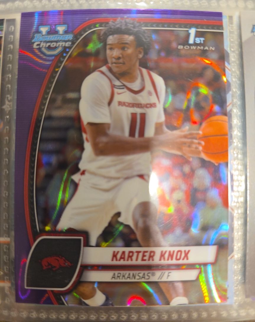 2024 Bowman Chrome University #41 Karter Knox — front