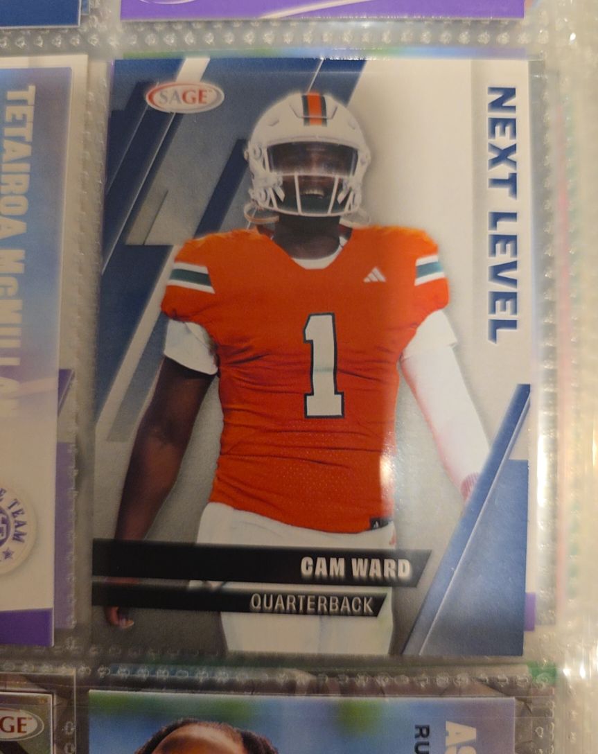2025 Sage Next Level #104 Cam Ward — front