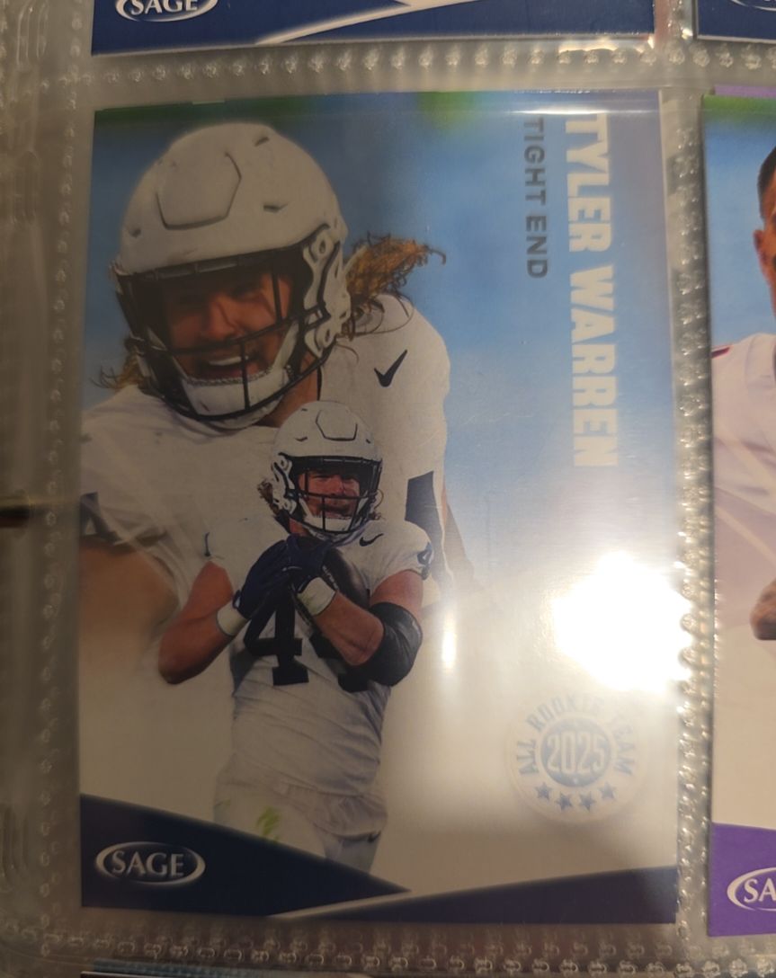 2025 Sage High Series #160 Tyler Warren Penn State All Rookie Team — front