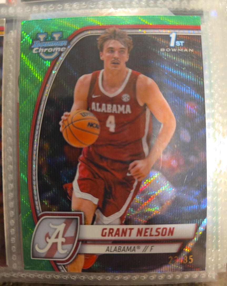 2024 Bowman Chrome University #25 Grant Nelson — front