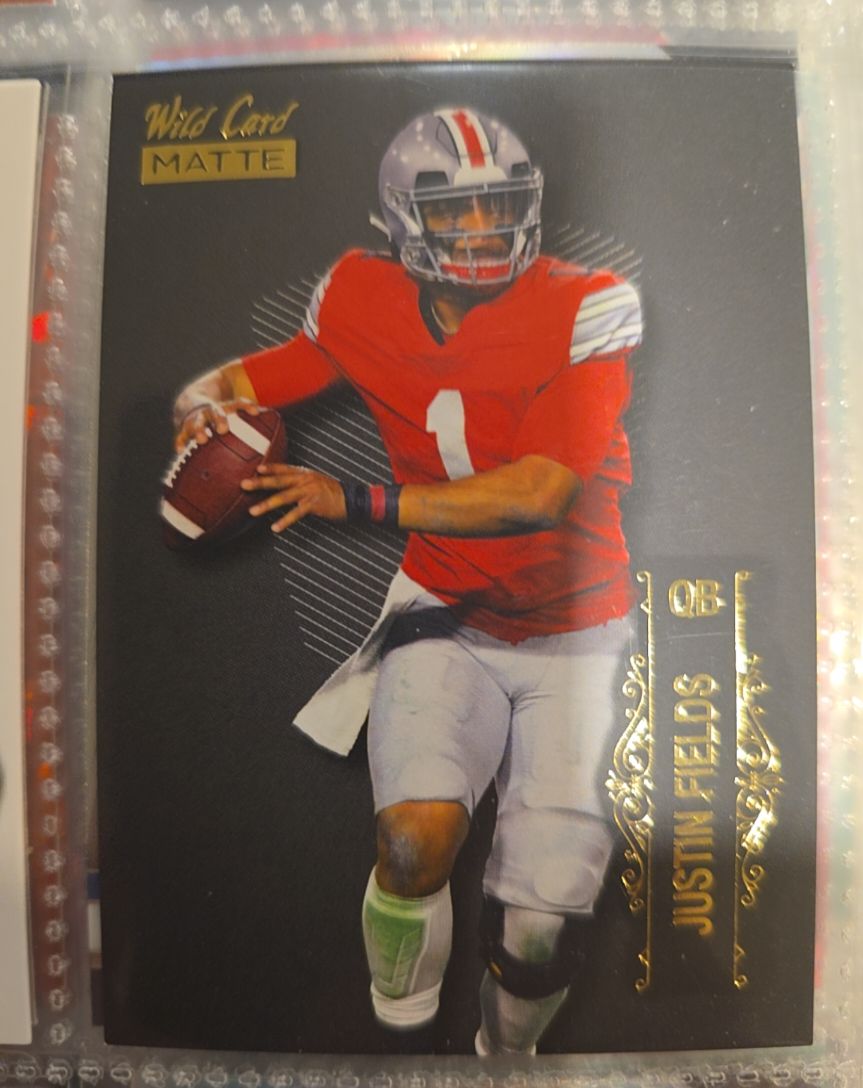2021 Wild Card Matte #LBC-4 Justin Fields — front