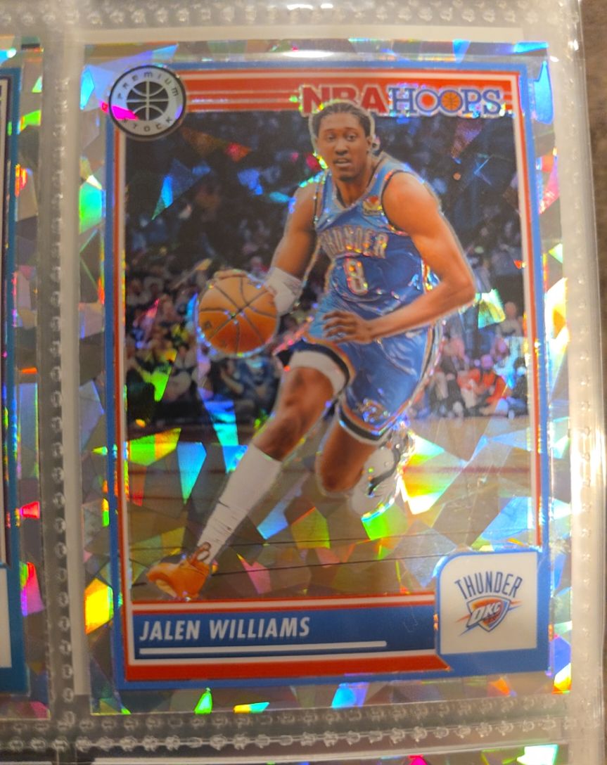 2023-24 Panini NBA Hoops Premium Stock #117 Jalen Williams — front
