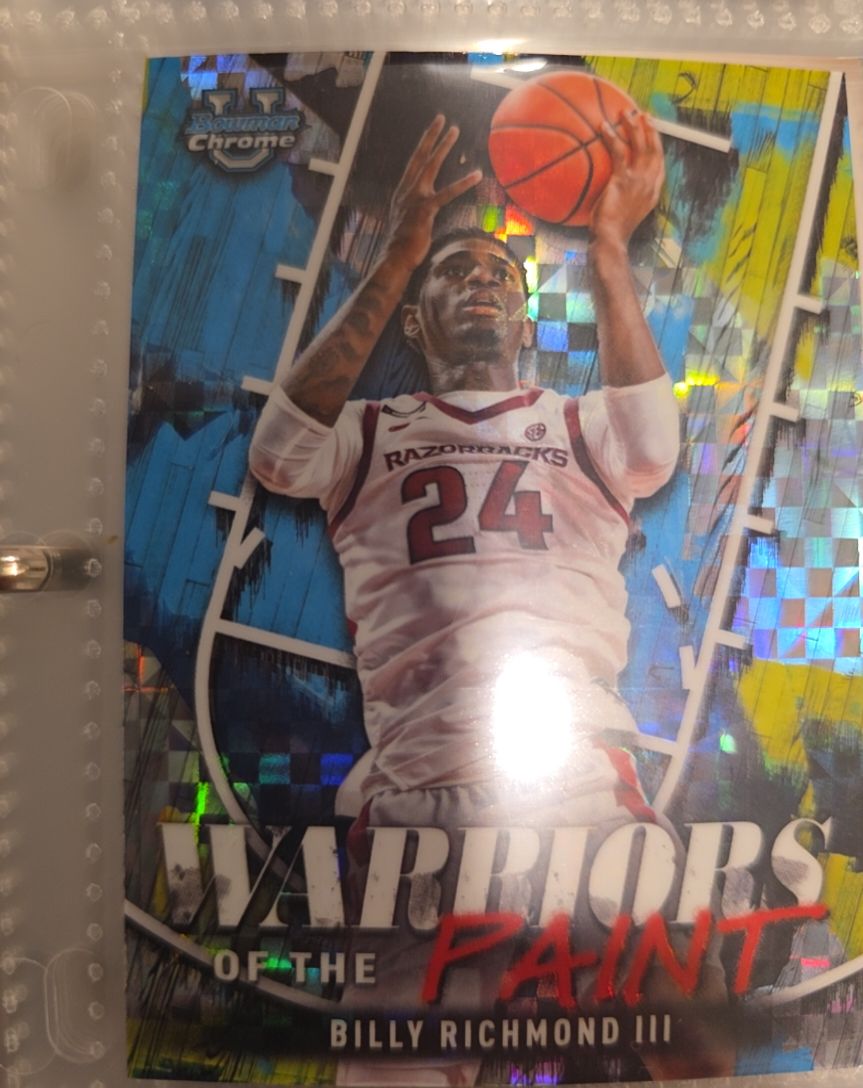 2024-25 Bowman University Chrome #WP-23 Billy Richmond III Warriors of the Paint — front
