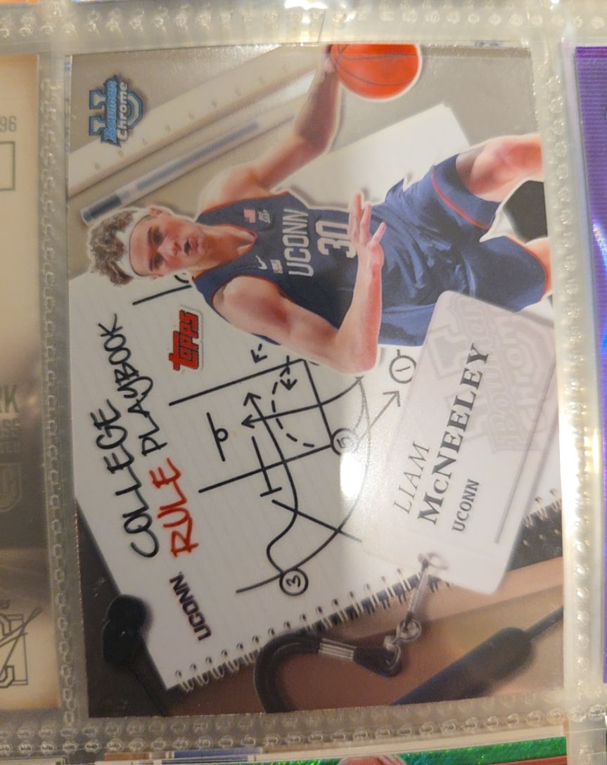 2024-25 Bowman University Chrome #CRP-14 Liam McNeeley — front