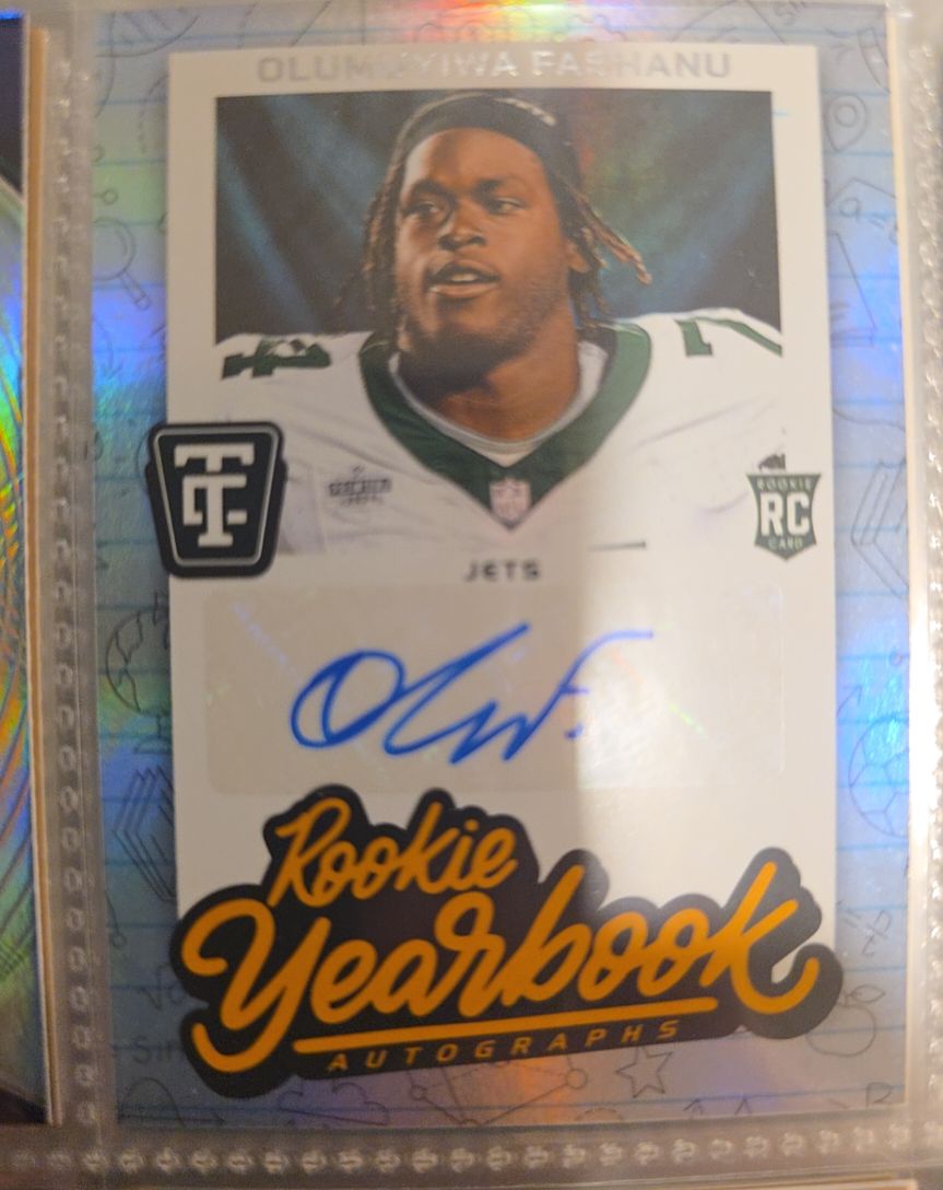2024 Panini Totally Certified Rookie Yearbook Autographs #RYA-OFU Olumuyiwa Fashanu — front
