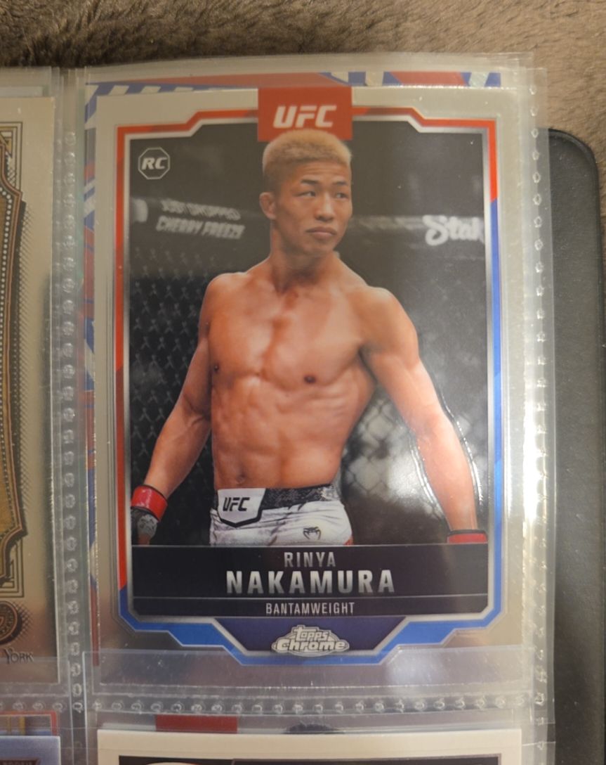 2025 Topps Chrome UFC #128 Rinya Nakamura Rookie — front
