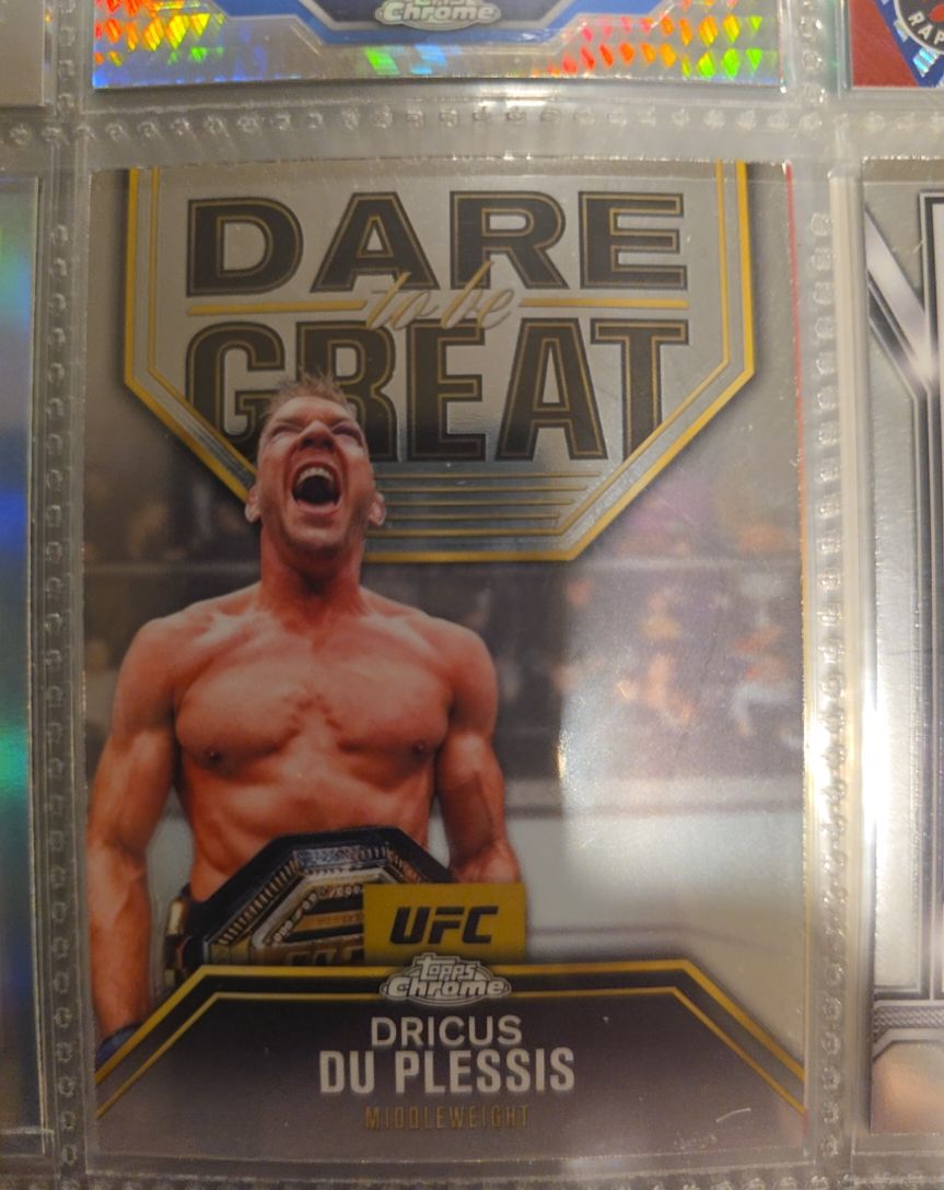 2025 Topps Chrome UFC Dare to Be Great #DBG-5 Dricus Du Plessis — front
