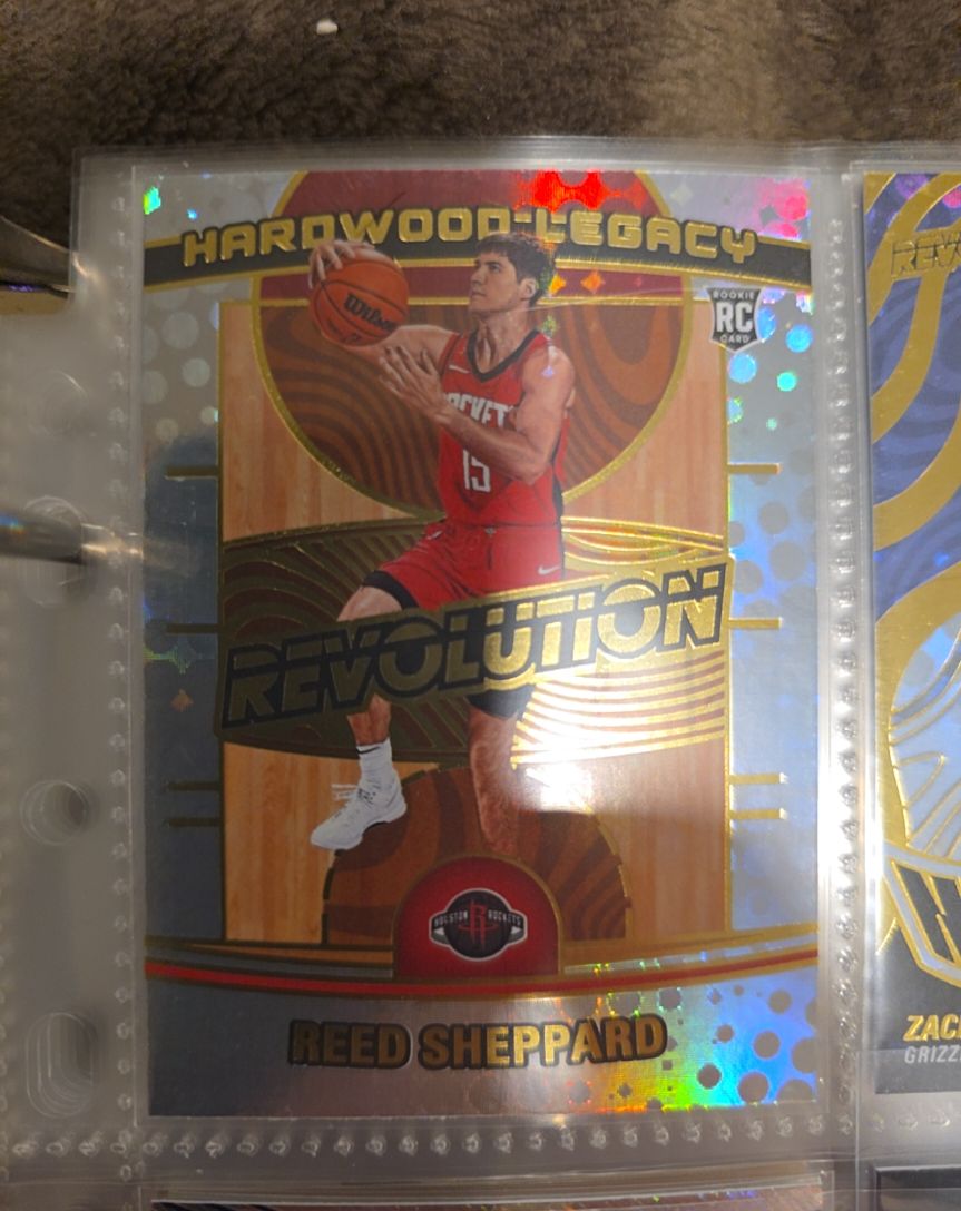 2024-25 Panini Revolution #23 Reed Sheppard Hardwood Legacy RC — front