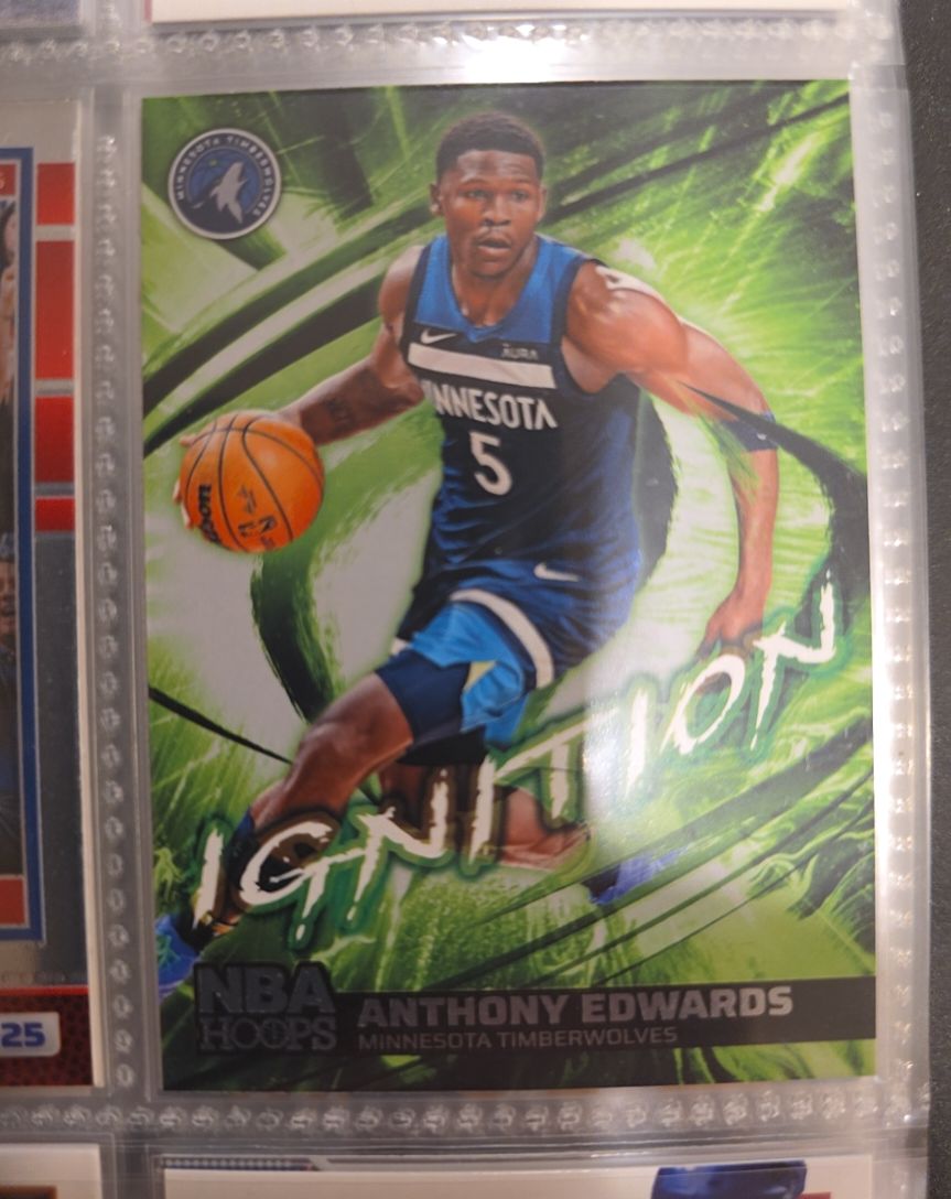 2024-25 Panini NBA Hoops #10 Anthony Edwards Ignition Insert — front