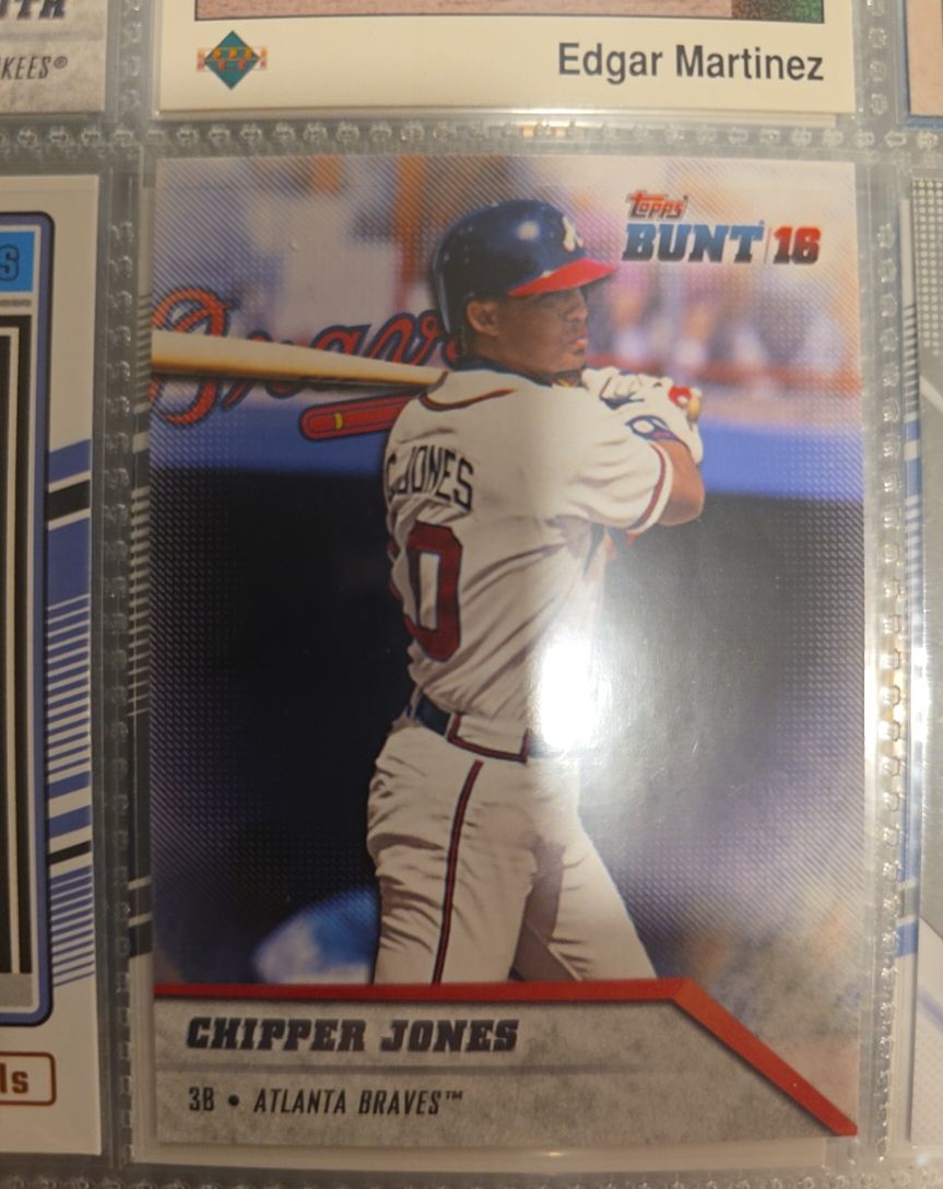 2016 Topps Bunt #16 Chipper Jones — front