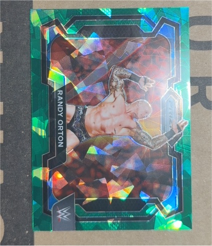 2023 Panini Prizm WWE #200 Randy Orton Green Prizm RAW — front