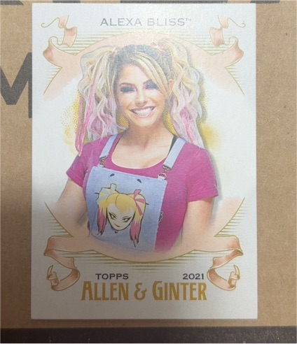 2021 Topps Heritage WWE Allen & Ginter #AG-2 Alexa Bliss — front