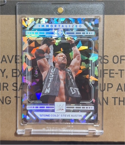 2024 Panini Photogenic WWE #6 Stone Cold Steve Austin Immortalized Insert — front
