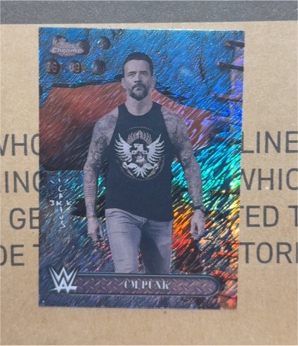 2025 Topps Chrome WWE x Cactus Jack #8 CM Punk — front