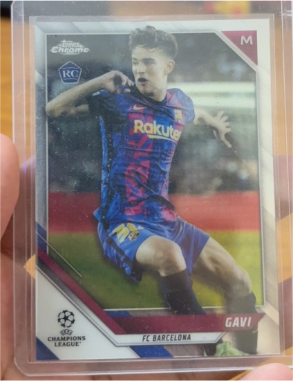 2021-22 Topps Chrome UEFA Champions League #25 Gavi — front