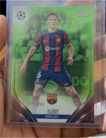 2023-24 Topps Chrome UEFA #63 Gavi — front
