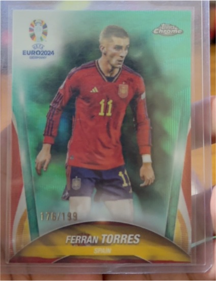 2024 Topps Chrome UEFA EURO #136 Ferran Torres — front