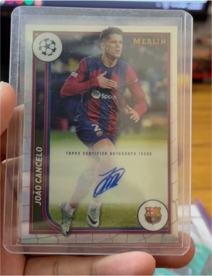 2023-24 Topps Merlin UEFA Club Competitions Autographs #AU-JC Joao Cancelo — front