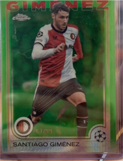 2024-25 Topps Chrome UEFA #189 Santiago Giménez — front